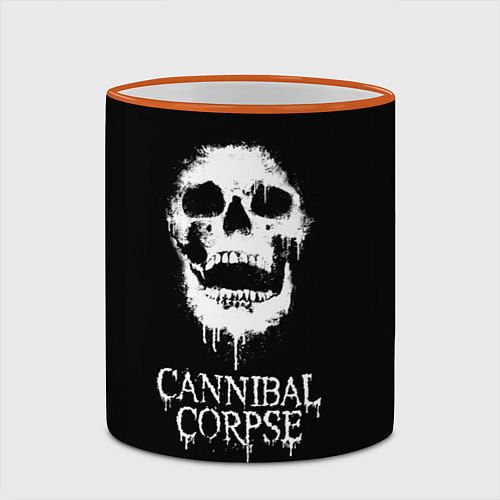 Кружка цветная Сannibal Сorpse $$$ / 3D-Оранжевый кант – фото 2