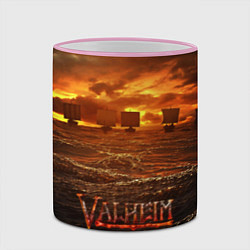 Кружка 3D Valheim Корабли, цвет: 3D-розовый кант — фото 2