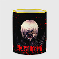 Кружка 3D Токийский гуль Tokyo Ghoul, цвет: 3D-желтый кант — фото 2