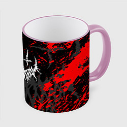 Кружка 3D GHOSTEMANE, цвет: 3D-розовый кант