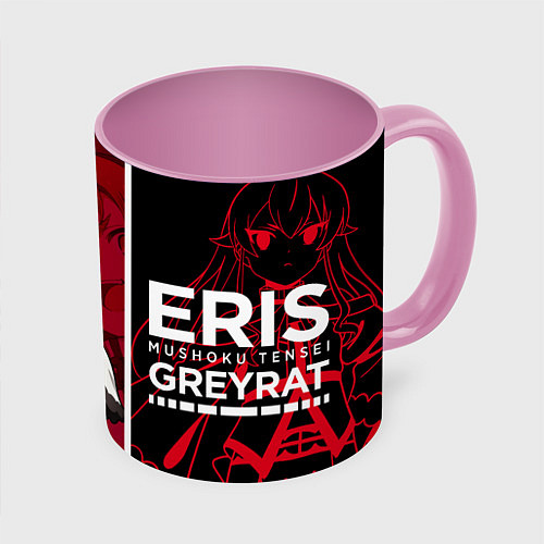 Кружка цветная Eris Greyrat / 3D-Белый + розовый – фото 1