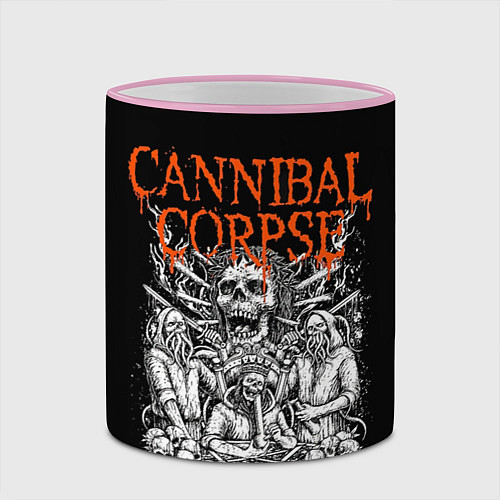 Кружка цветная Cannibal Corpse / 3D-Розовый кант – фото 2