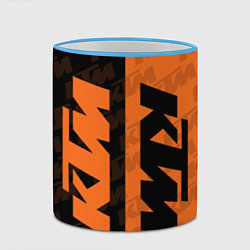 Кружка 3D KTM КТМ Z, цвет: 3D-небесно-голубой кант — фото 2