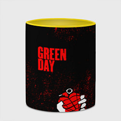 Кружка 3D Green day, цвет: 3D-белый + желтый — фото 2