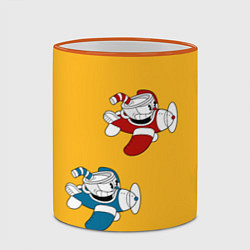 Кружка 3D CUPHEAD, цвет: 3D-оранжевый кант — фото 2