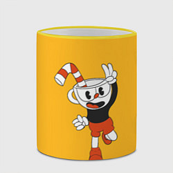 Кружка 3D CUPHEAD, цвет: 3D-желтый кант — фото 2