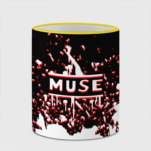 Кружка цветная Muse / 3D-Желтый кант – фото 2