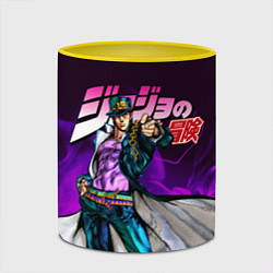 Кружка 3D JOJOS BIZARRE ADVENTURE, цвет: 3D-белый + желтый — фото 2