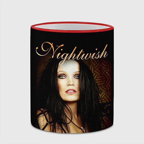 Кружка цветная Nightwish / 3D-Красный кант – фото 2