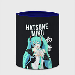 Кружка 3D Hatsune Miku Хацунэ Мику, цвет: 3D-белый + синий — фото 2