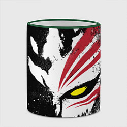 Кружка 3D БЛИЧ МАСКА BLEACH, цвет: 3D-зеленый кант — фото 2