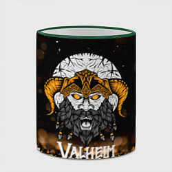 Кружка 3D Valheim Viking Gold, цвет: 3D-зеленый кант — фото 2