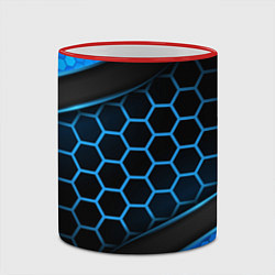 Кружка 3D 3D luxury blue 3Д СОТЫ и плиты, цвет: 3D-красный кант — фото 2