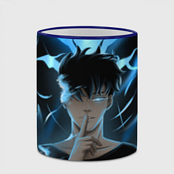 Кружка 3D Solo leveling Manga, цвет: 3D-синий кант — фото 2