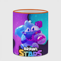 Кружка 3D Сквик Squeak Brawl Stars, цвет: 3D-оранжевый кант — фото 2