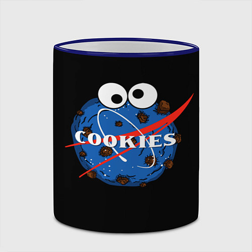 Кружка цветная Cookies / 3D-Синий кант – фото 2