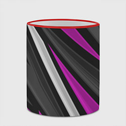 Кружка 3D Спортивные линии, цвет: 3D-красный кант — фото 2