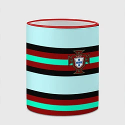 Кружка 3D Сборная Португалии, цвет: 3D-красный кант — фото 2