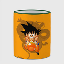 Кружка 3D Kid Goku, цвет: 3D-зеленый кант — фото 2