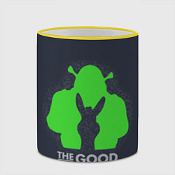 Кружка 3D Shrek: Im good ogre, цвет: 3D-желтый кант — фото 2