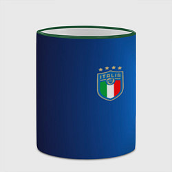 Кружка 3D Сборная Италии, цвет: 3D-зеленый кант — фото 2