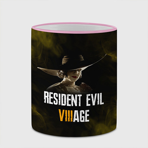 Кружка цветная RESIDENT EVIL VILLAGE LADY DIMITRESCU Z / 3D-Розовый кант – фото 2