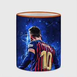 Кружка 3D Leo Messi Лео Месси 10, цвет: 3D-оранжевый кант — фото 2