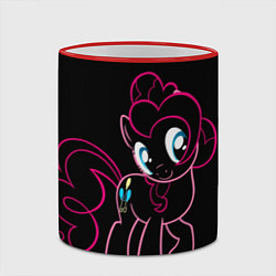 Кружка 3D Милая Флаттершайн, цвет: 3D-красный кант — фото 2