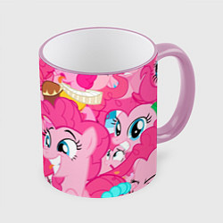 Кружка 3D Pinkie Pie pattern, цвет: 3D-розовый кант