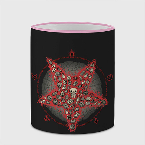 Кружка цветная Star of Isaac / 3D-Розовый кант – фото 2