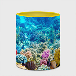 Кружка 3D Риф, цвет: 3D-белый + желтый — фото 2