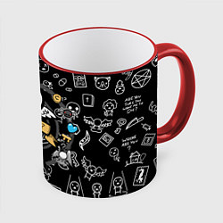 Кружка 3D THE BINDING OF ISAAC ЖЕРТВА, цвет: 3D-красный кант