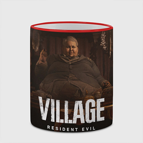 Кружка цветная RESIDENT EVIL VILLAGE / 3D-Красный кант – фото 2