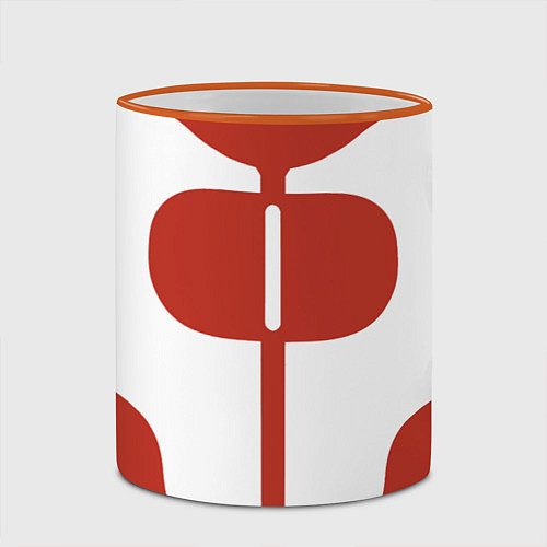 Кружка цветная Костюм Омни-Мэна / 3D-Оранжевый кант – фото 2