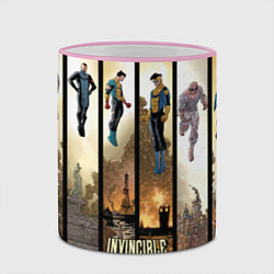 Кружка 3D Неуязвимый Invincible, цвет: 3D-розовый кант — фото 2