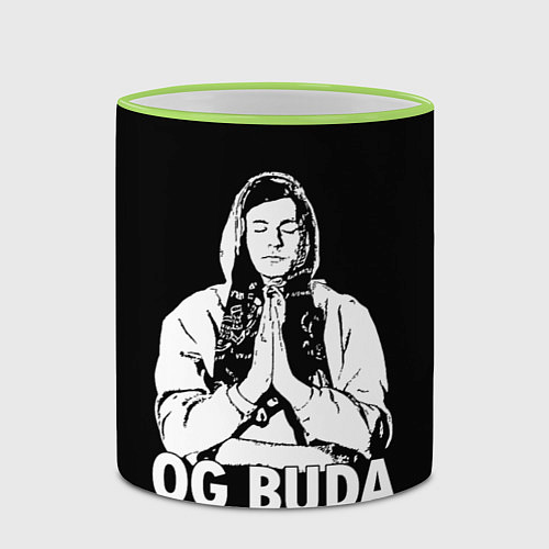 Кружка цветная OG Buda / 3D-Светло-зеленый кант – фото 2