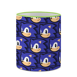 Кружка 3D Sonic pattern, цвет: 3D-светло-зеленый кант — фото 2