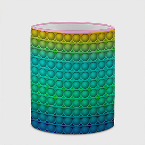 Кружка цветная POP IT СИМПЛ ДИМПЛ / 3D-Розовый кант – фото 2