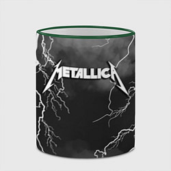 Кружка 3D METALLICA РАЗРЯД МОЛНИИ, цвет: 3D-зеленый кант — фото 2