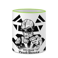 Кружка 3D Five Finger Death Punch, цвет: 3D-светло-зеленый кант — фото 2