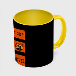 Кружка 3D CUP MUG DEVIL, цвет: 3D-белый + желтый