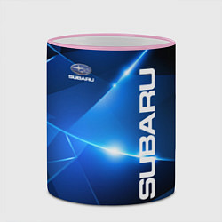 Кружка 3D Subaru, цвет: 3D-розовый кант — фото 2