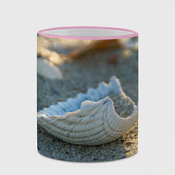 Кружка 3D Морская ракушка, цвет: 3D-розовый кант — фото 2