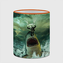 Кружка 3D Shark Attack Акула атакует, цвет: 3D-оранжевый кант — фото 2