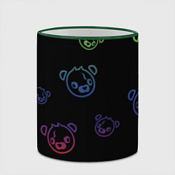 Кружка 3D Colorful Bear, цвет: 3D-зеленый кант — фото 2