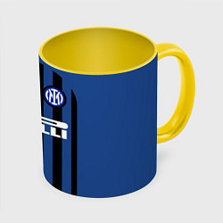 Кружка 3D INTER MILAN, цвет: 3D-белый + желтый