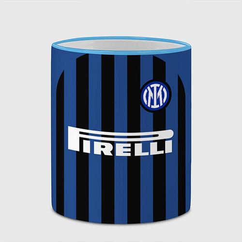 Кружка цветная INTER MILAN / 3D-Небесно-голубой кант – фото 2