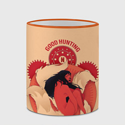 Кружка 3D Любовь, смерть и роботы Good hunting, цвет: 3D-оранжевый кант — фото 2
