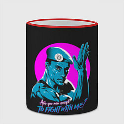 Кружка 3D Уличный Ван Дамм, цвет: 3D-красный кант — фото 2