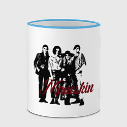 Кружка 3D Maneskin, цвет: 3D-небесно-голубой кант — фото 2